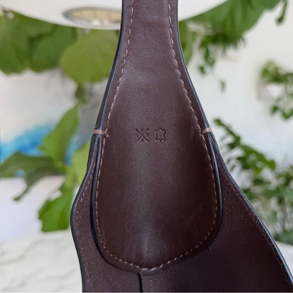 Coach Brooklyn Shoulder Bag 39 Maple Brown Brass XL Leather Shoulder Bag CU044 - Picture 14 of 16